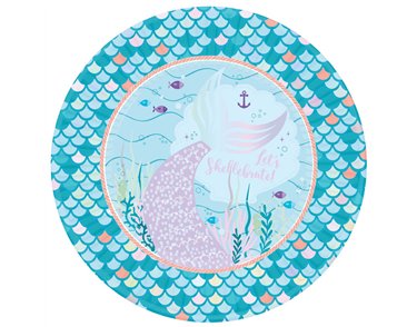 8PK 23cm MERMAID TALES PLATES