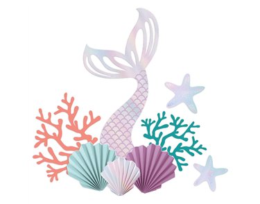 MERMAID TALES CUTOUT WALL DEC