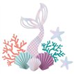 MERMAID TALES CUTOUT WALL DEC