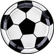 6PK 18cm FOOTBALL ROUND PLATES
