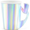 6PK 220ml IRIDESCENT MERMAID PAPER CUPS
