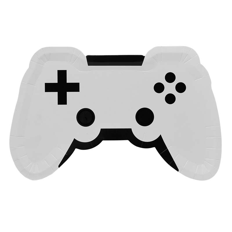 8PK GAME CONTROLLER PAPER PLATES