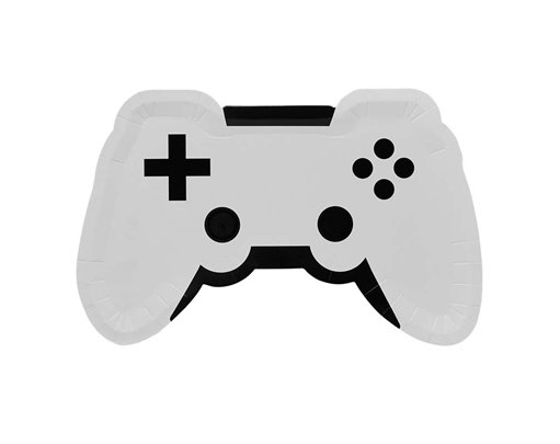 8PK GAME CONTROLLER PAPER PLATES