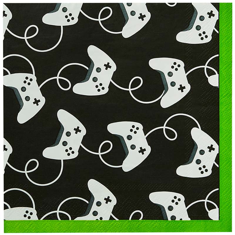16PK GAME CONTROLLER PAPER NAPKINS
