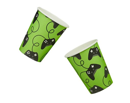 8PK GAME CONTROLLER PAPER CUPS