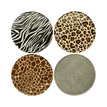 8PK ANIMAL PRINT PAPER PLATES