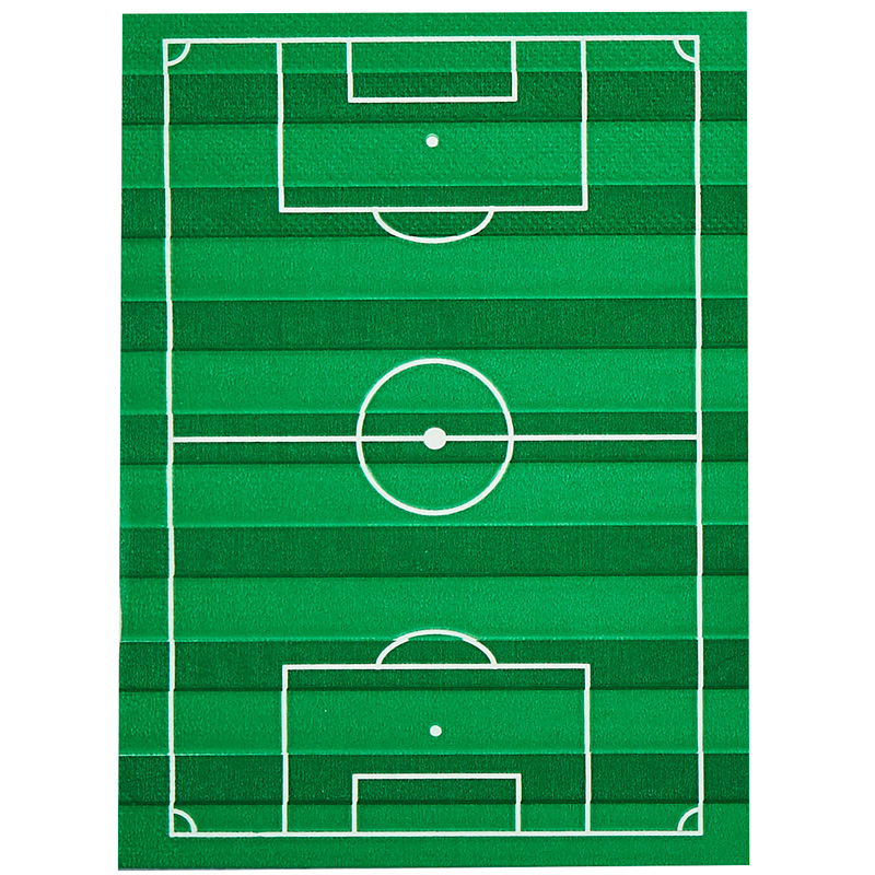 16PK FOOTBALL PITCH PAPER NAPKINS