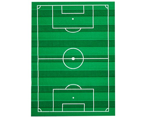 16PK FOOTBALL PITCH PAPER NAPKINS