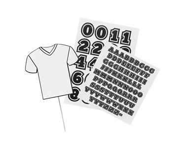 FOOTBALL SHIRT CAKE TOPPER PERSONALISED
