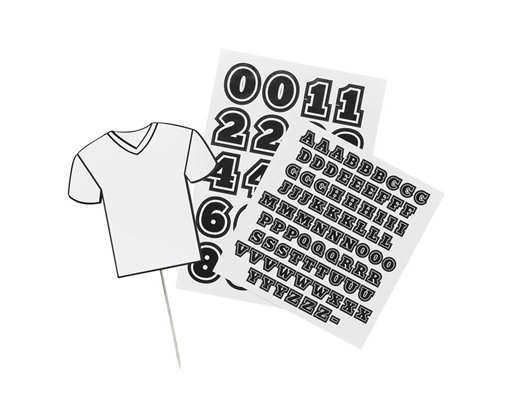 FOOTBALL SHIRT CAKE TOPPER PERSONALISED
