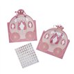4PK CARRIAGE PARTY BAGS WITH STICKERS