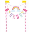 UNICORN BUNTING CAKE TOPPER