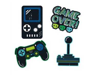 4PC GAMER BIRTHDAY WALL DECALS