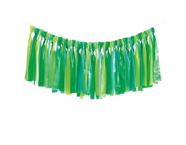 BLUE/GREEN FRINGE PLASTIC BACKDROP KIT