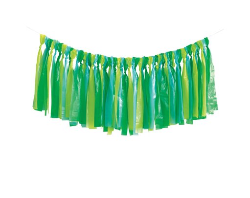 BLUE/GREEN FRINGE PLASTIC BACKDROP KIT