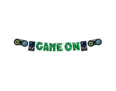 FOIL GAMER BALLOON BANNER KIT