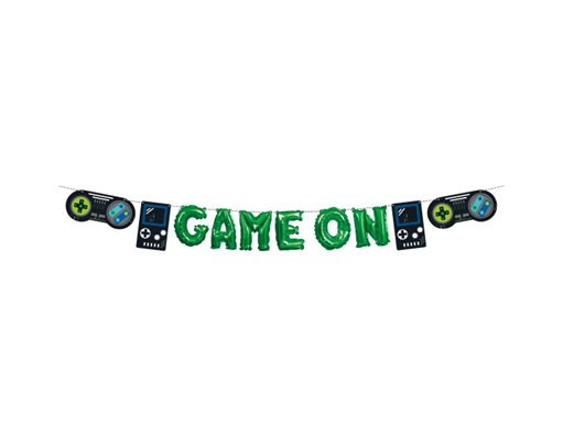 FOIL GAMER BALLOON BANNER KIT