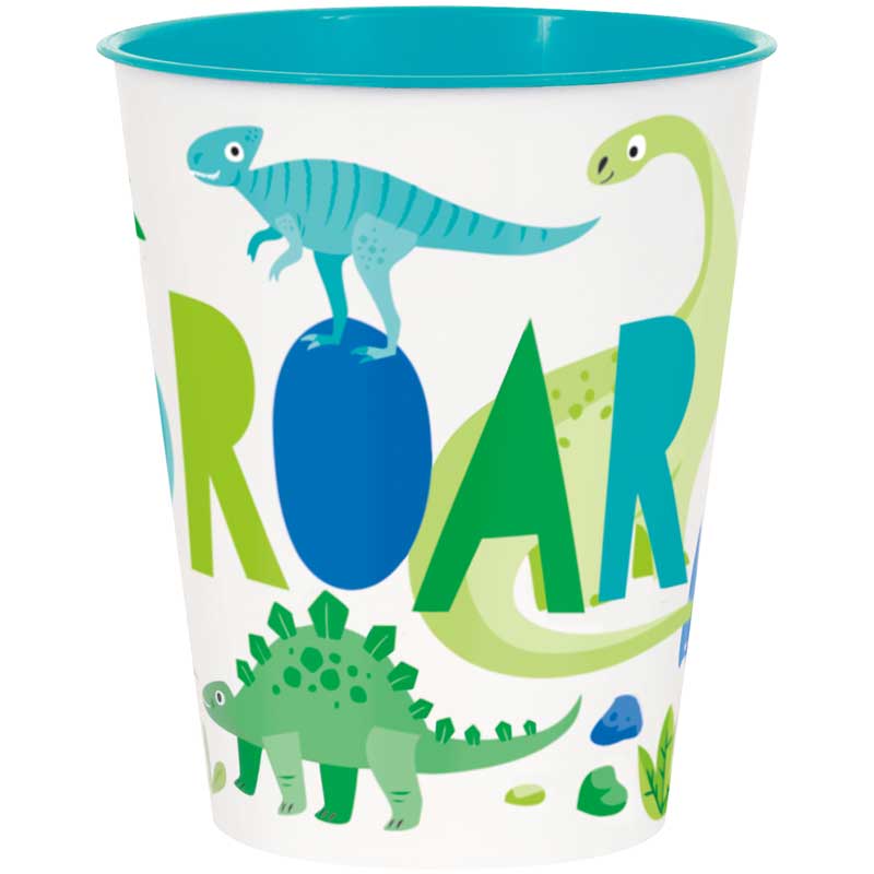 4PK 10oz DINO ROAR PLASTIC CUPS