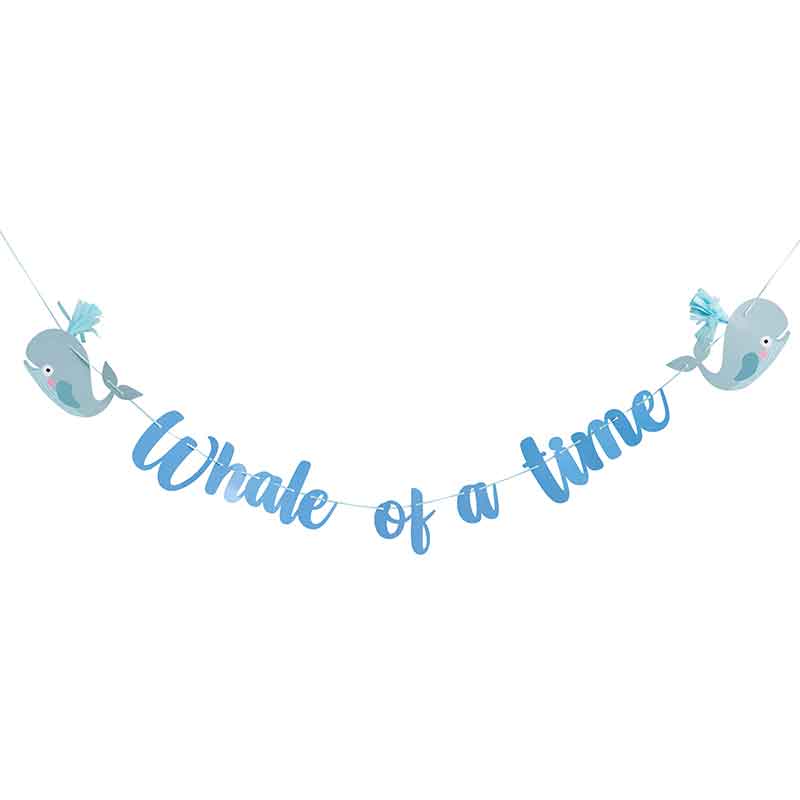 2m WHALE OF A TIME TASSEL CARD BANNER