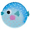 8PK PUFFER FISH PAPER PLATES