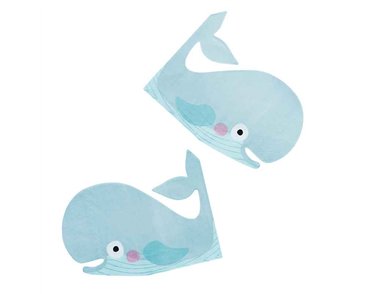 16PK WHALE PAPER NAPKINS