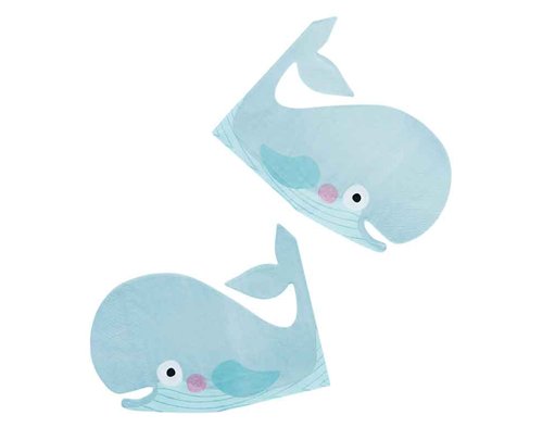16PK WHALE PAPER NAPKINS