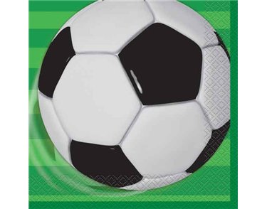 16PK 3D SOCCER NAPKINS