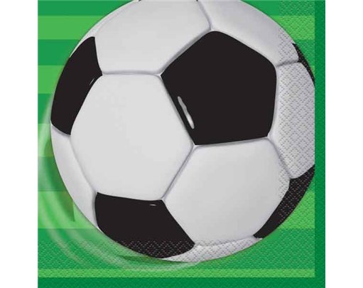 16PK 3D SOCCER NAPKINS