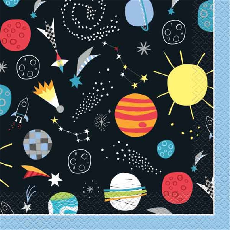16PK OUTER SPACE NAPKINS