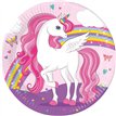8PK 23cm UNICORN RAINBOW COLORS PAPER PLATES