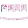 UNICORN RAINBOW COLORS REUSABLE LETTER BANNER