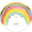 8PK 23cm RAINBOW PARTY PAPER PLATES