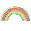 16PK RAINBOW PARTY SHAPED PAPER NAPKINS