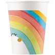 8PK 200ml RAINBOW PARTY PAPER CUPS