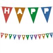 2m RAINBOW PARTY REUSABLE FELT HAPPY BIRTHDAY FLAG BANNER