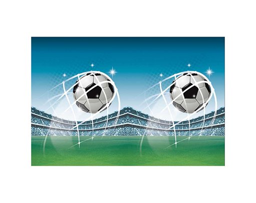 SOCCER FANS PLASTIC TABLECOVER