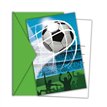 6PK SOCCER FANS INVITATIONS