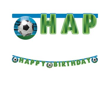 SOCCER FANS "HAPPY BIRTHDAY" BANNER