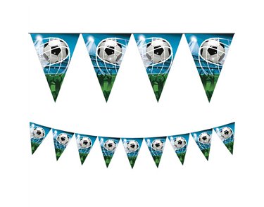 SOCCER FANS PAPER TRIANGLE FLAG BANNER