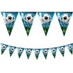 SOCCER FANS PAPER TRIANGLE FLAG BANNER