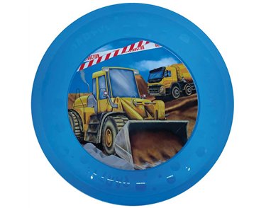 21cm CONSTRUCTION REUSABLE PARTY PLATE