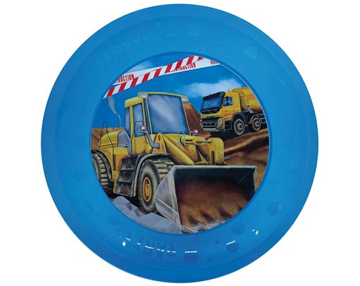 21cm CONSTRUCTION REUSABLE PARTY PLATE