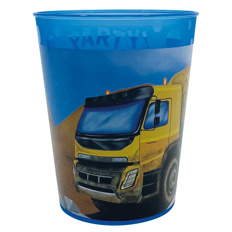 250ml CONSTRUCTION REUSABLE PARTY CUP