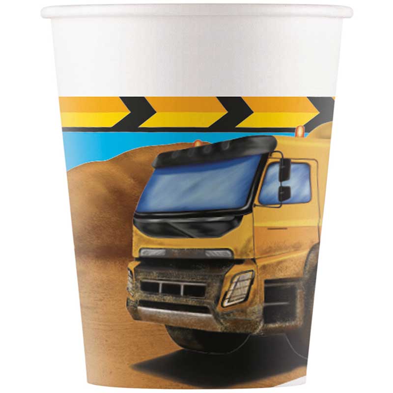 8PK 200ml CONSTRUCTION PAPER CUPS