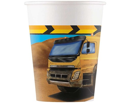 8PK 200ml CONSTRUCTION PAPER CUPS