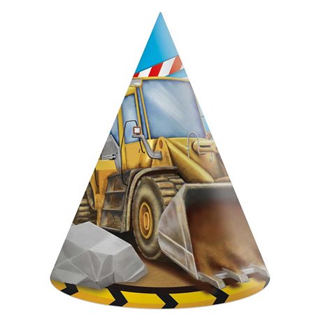 6PK CONSTRUCTION PAPER HATS