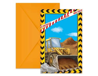 6PK CONSTRUCTION INVITATIONS