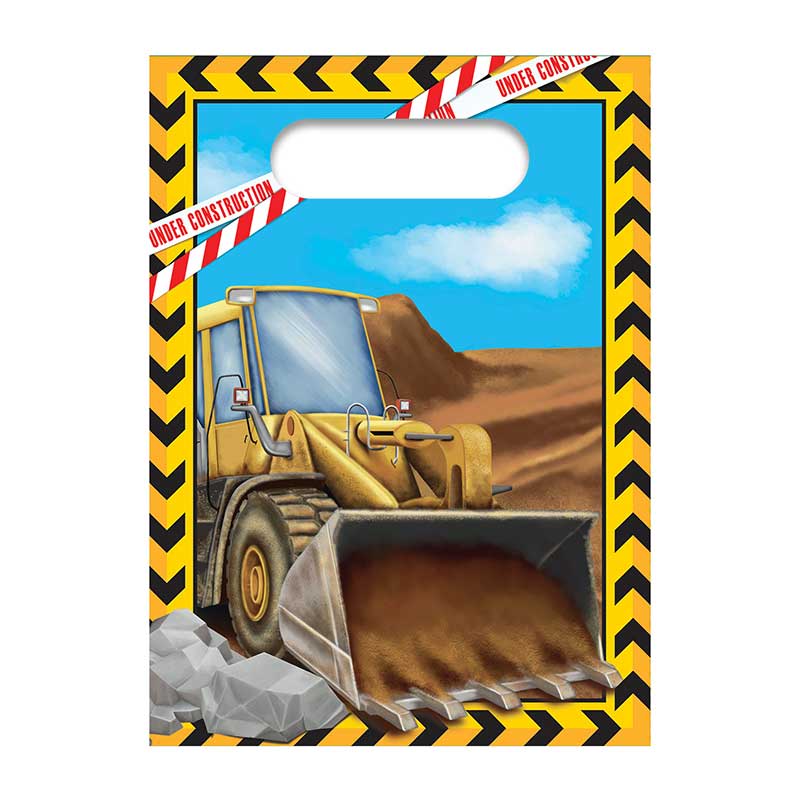 4PK CONSTRUCTION PAPER PARTY BAGS