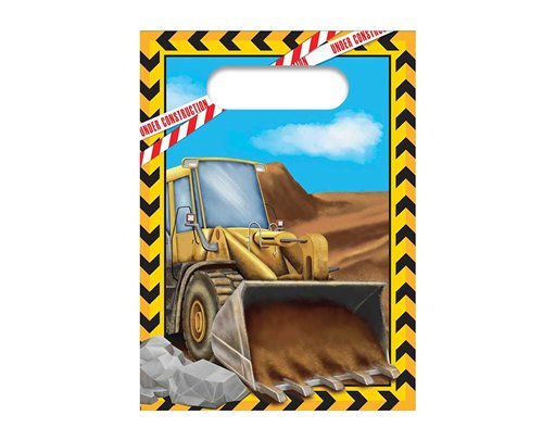 4PK CONSTRUCTION PAPER PARTY BAGS
