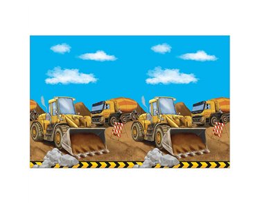 CONSTRUCTION PLASTIC TABLECOVER